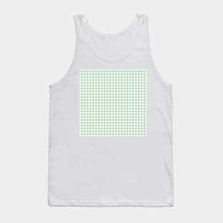 Gingham Light Green Tank Top